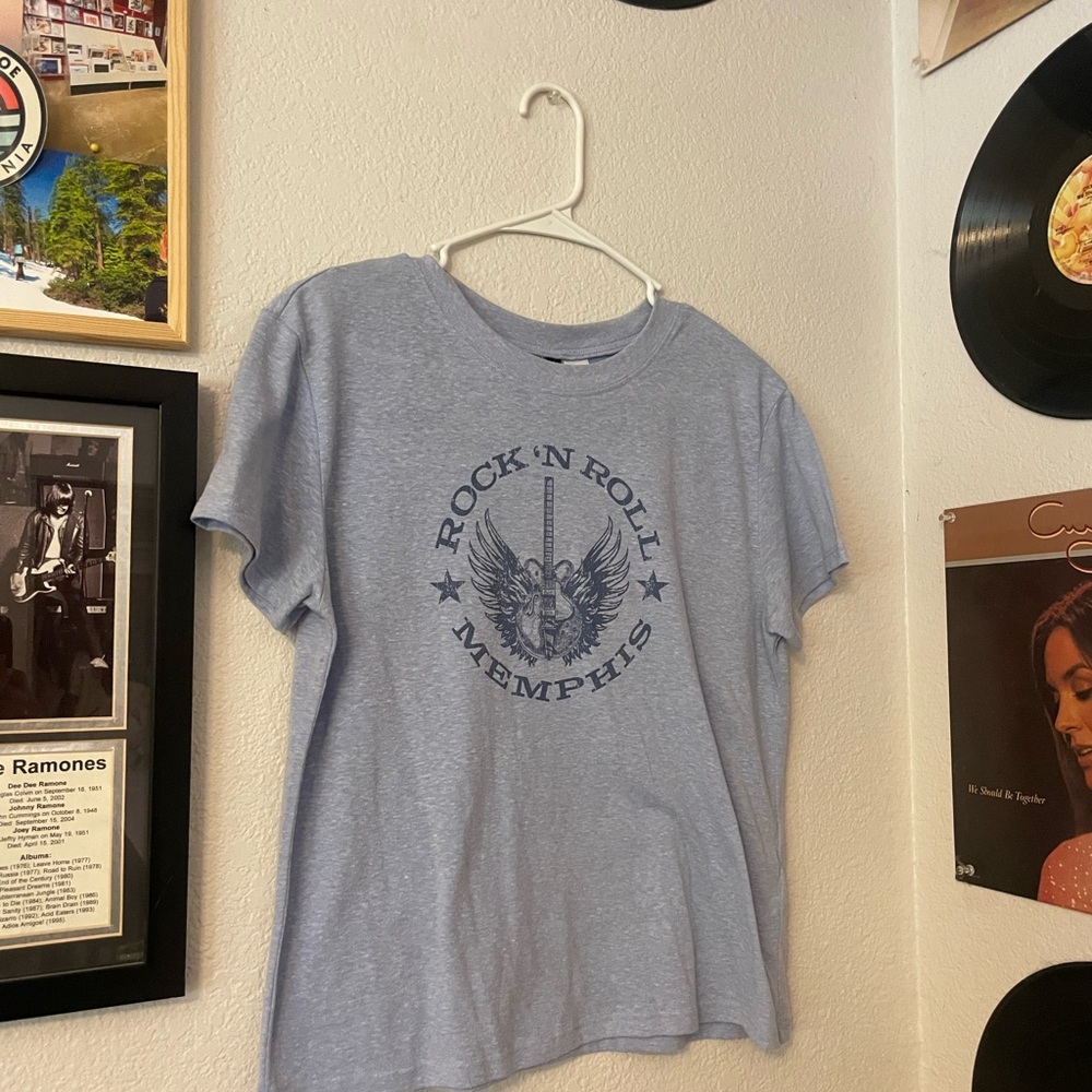 Gray Rock 'N Roll Memphis T-Shirt